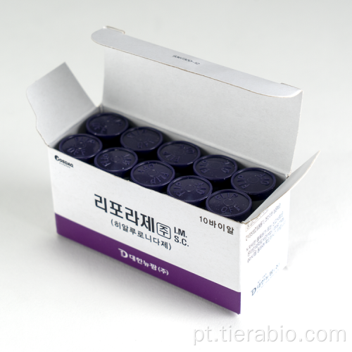 Liporase hialuronidase para dissolver gel de ácido hialurônico